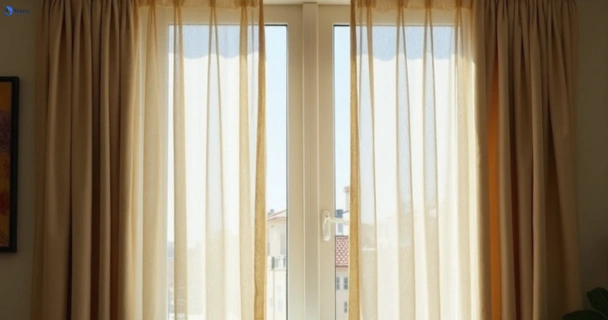 Dusty and dull curtains in thomastown-vic before steam cleaning
